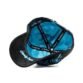 Interior azul con cintas personalizadas “oh dandy hats”