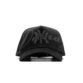 Black oNYx cap with metal eyelet NY logo on the front, front-facing view.